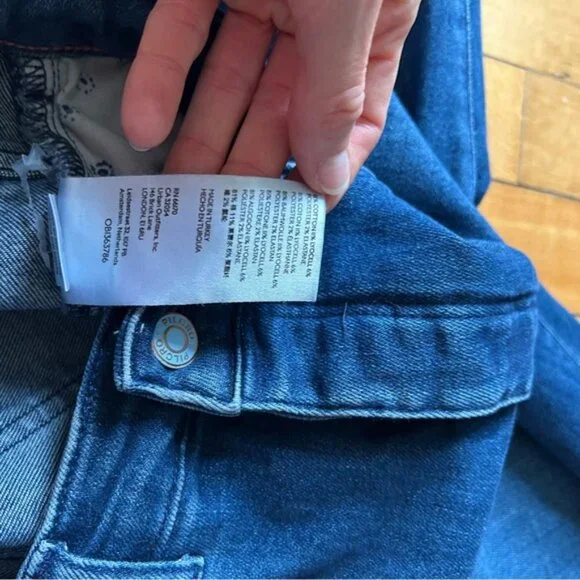 Anthropologie Pilcro Sz 28 The Icon Dark Wash Flare Denim Jeans - Picture 12 of 12